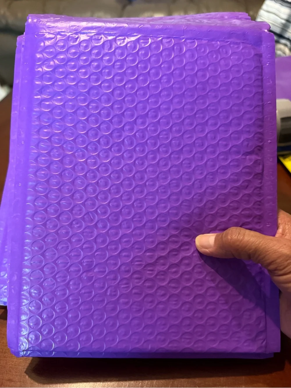 Purple Bubble Padded and Self Sealing Polymailer- Pack of 15